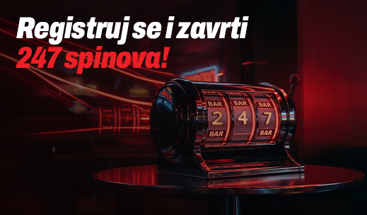 Registruj se i zavrti 247 besplatnih spinova!